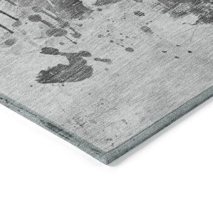 Galira Gray Washable Indoor-Outdoor Rug