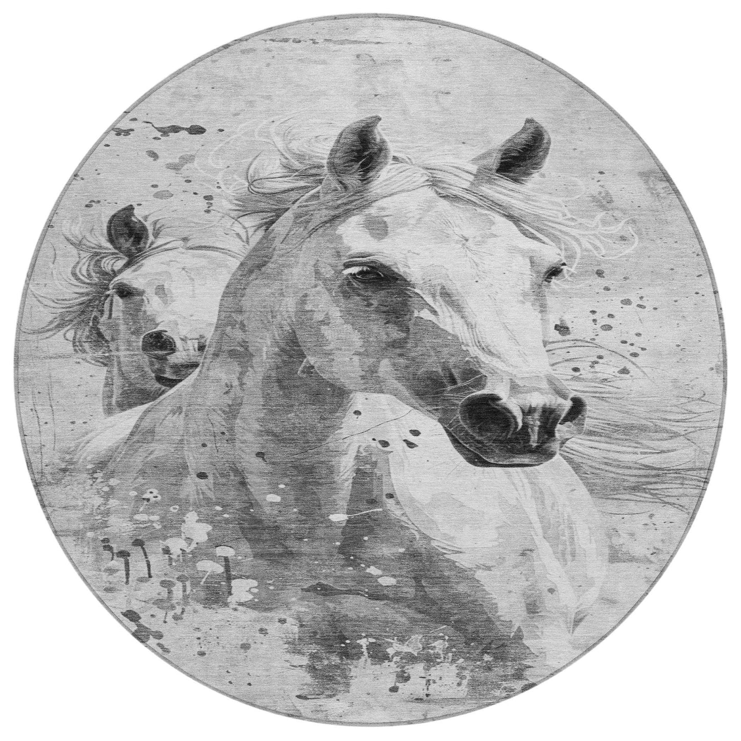 Galira Gray Washable Indoor-Outdoor Rug