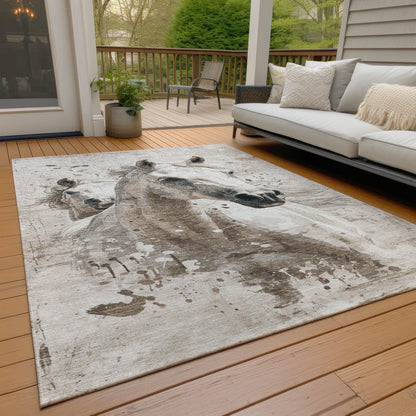 Galira Ivory Washable Indoor-Outdoor Rug