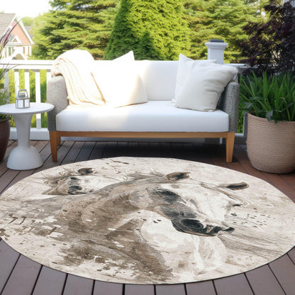 Galira Ivory Washable Indoor-Outdoor Rug