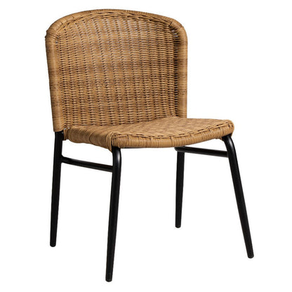 Galloway Aluminum Outdoor Armless Dining Chair-Outdoor Dining Chairs-Lloyd Flanders-LOOMLAN