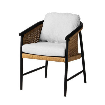 Galloway Aluminum Outdoor Dining Armchair-Outdoor Dining Chairs-Lloyd Flanders-LOOMLAN