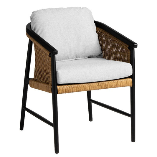 Galloway Aluminum Outdoor Dining Armchair-Outdoor Dining Chairs-Lloyd Flanders-LOOMLAN