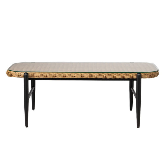Galloway Rectangular Outdoor Cocktail Table-Outdoor Coffee Tables-Lloyd Flanders-LOOMLAN
