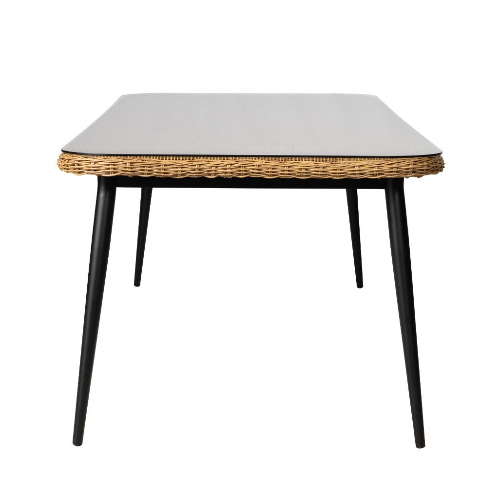 Galloway Rectangular Outdoor Dining Table-Outdoor Dining Tables-Lloyd Flanders-LOOMLAN