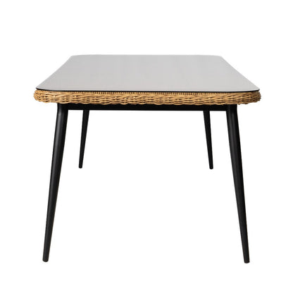 Galloway Rectangular Outdoor Dining Table-Outdoor Dining Tables-Lloyd Flanders-LOOMLAN