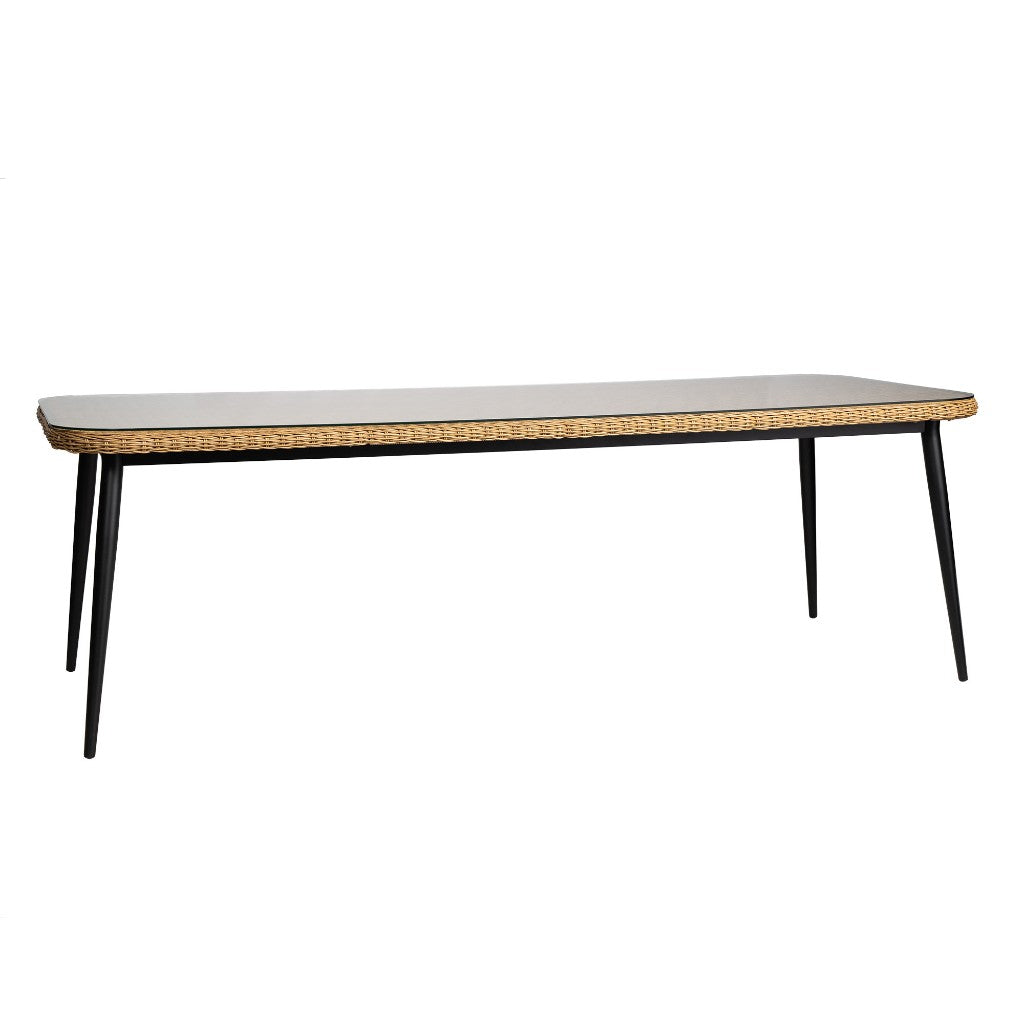 Galloway Rectangular Outdoor Dining Table-Outdoor Dining Tables-Lloyd Flanders-LOOMLAN