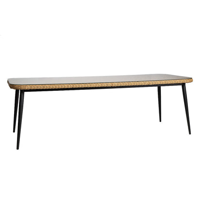 Galloway Rectangular Outdoor Dining Table-Outdoor Dining Tables-Lloyd Flanders-LOOMLAN