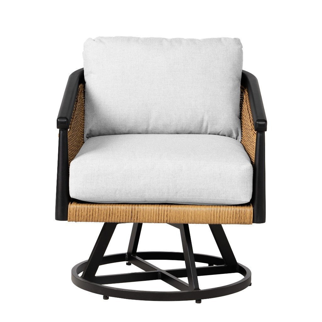 Galloway Swivel Outdoor Lounge Chair-Outdoor Lounge Chairs-Lloyd Flanders-LOOMLAN