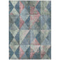 Galon Blue Washable Indoor-Outdoor Rug