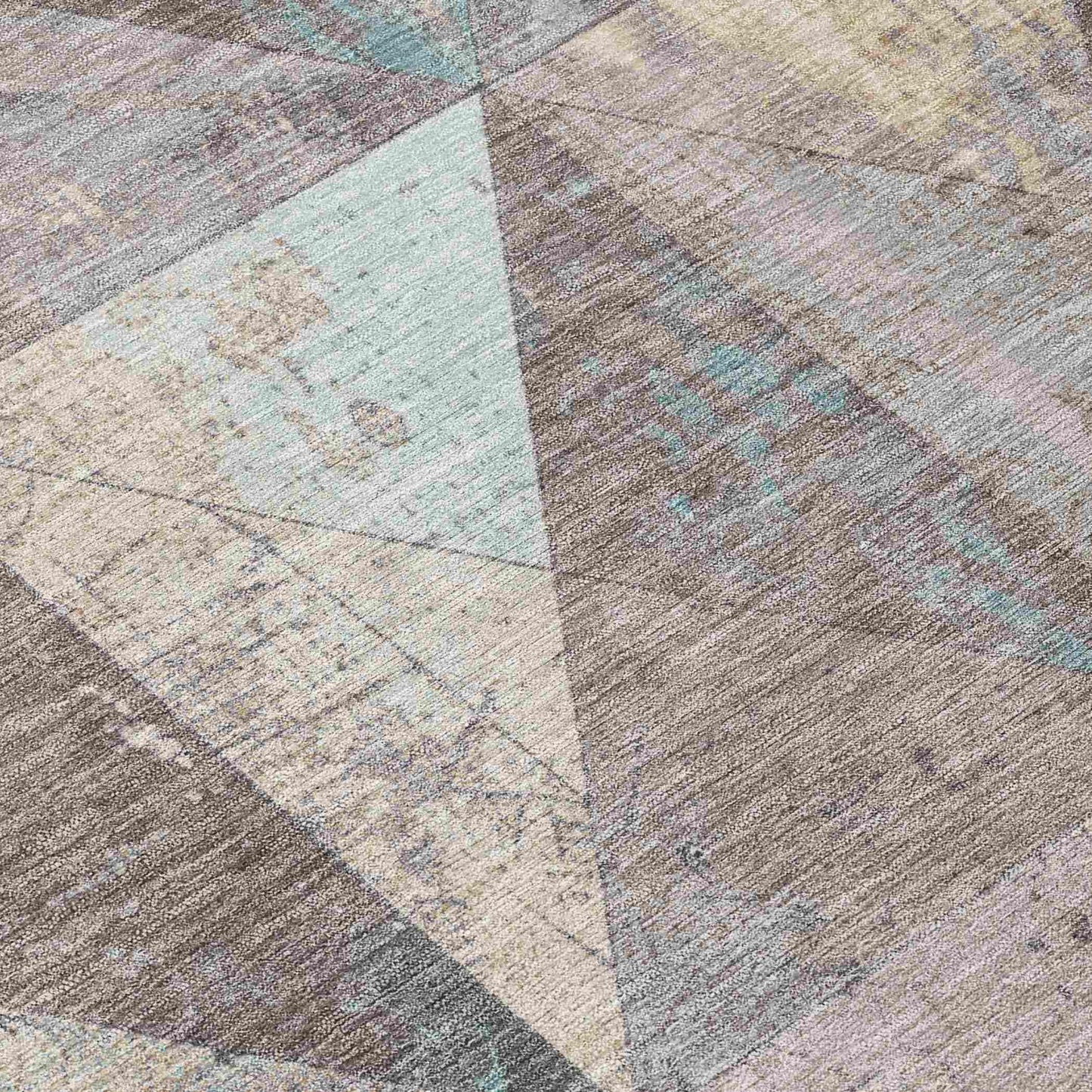 Galon Brown Washable Indoor-Outdoor Rug