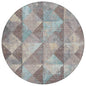 Galon Brown Washable Indoor-Outdoor Rug