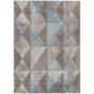Galon Brown Washable Indoor-Outdoor Rug