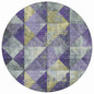 Galon Eggplant Washable Indoor-Outdoor Rug