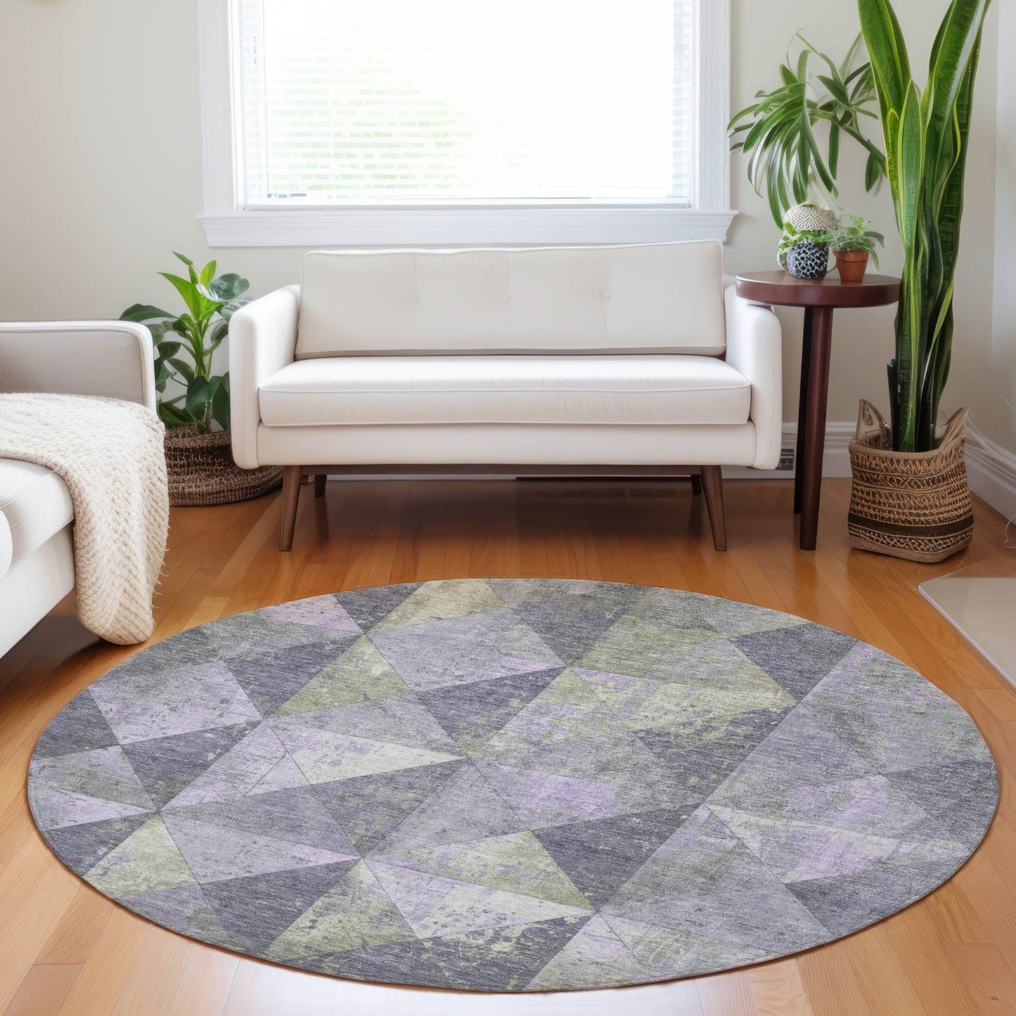 Galon Lavender Washable Indoor-Outdoor Rug