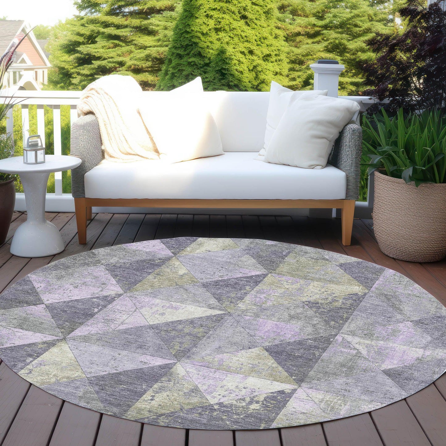 Galon Lavender Washable Indoor-Outdoor Rug