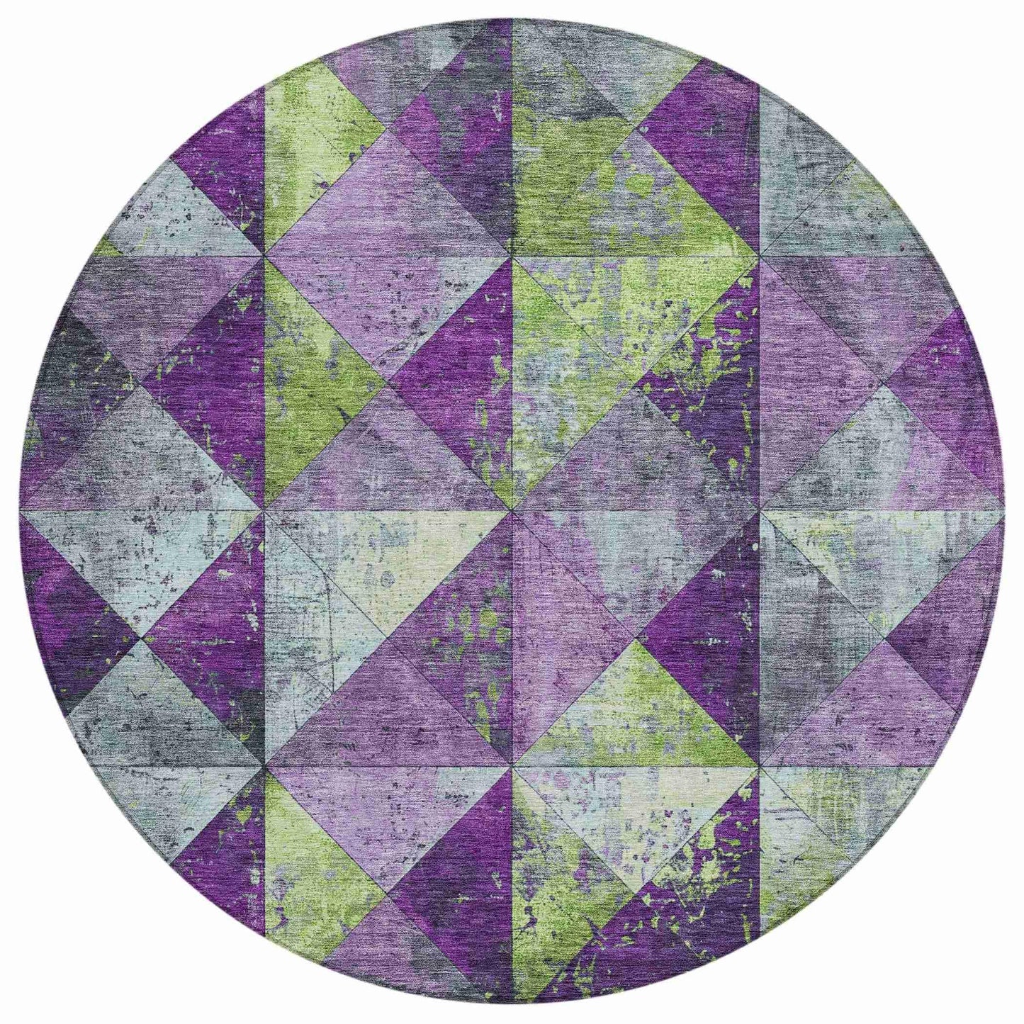 Galon Purple Washable Indoor-Outdoor Rug