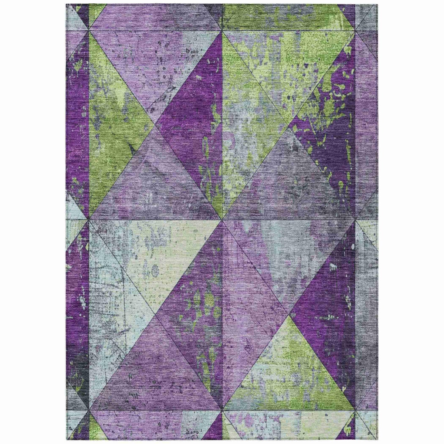 Galon Purple Washable Indoor-Outdoor Rug