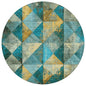 Galon Teal Washable Indoor-Outdoor Rug