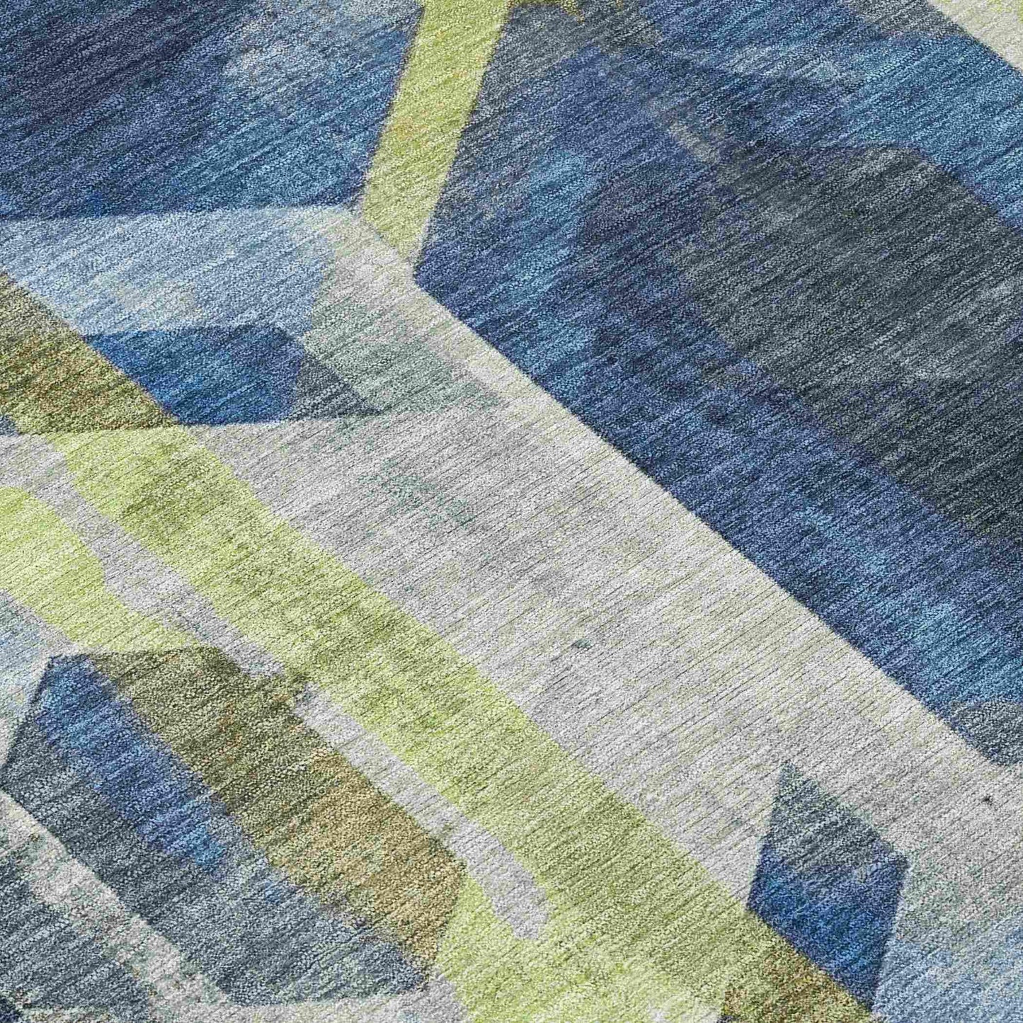 Galor Blue Washable Indoor-Outdoor Rug