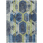 Galor Blue Washable Indoor-Outdoor Rug