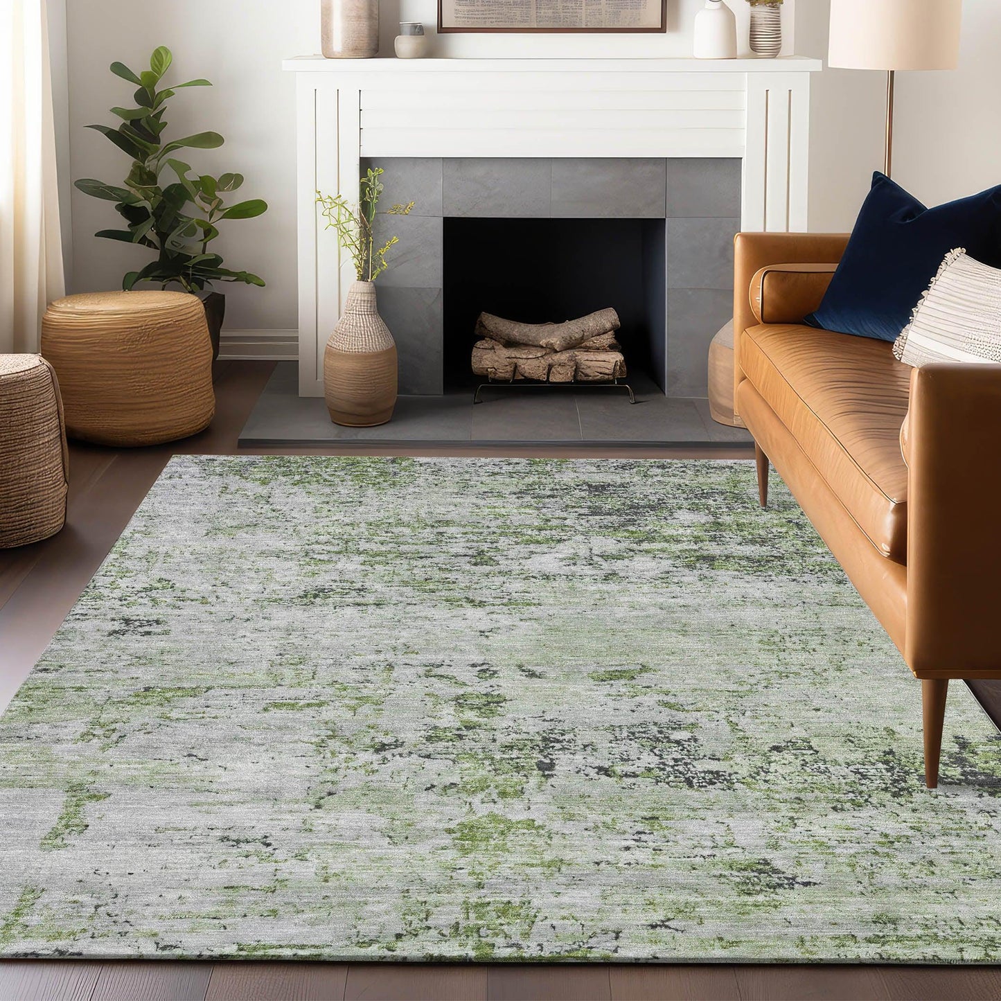 Galora Aloe Washable Indoor-Outdoor Rug