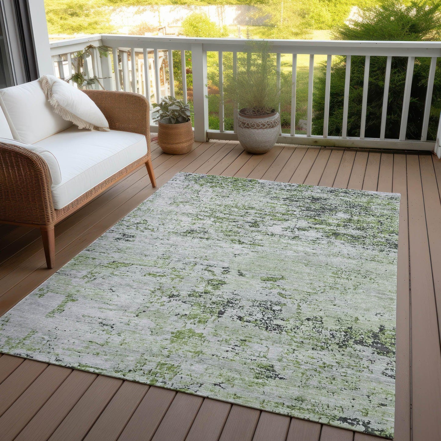 Galora Aloe Washable Indoor-Outdoor Rug