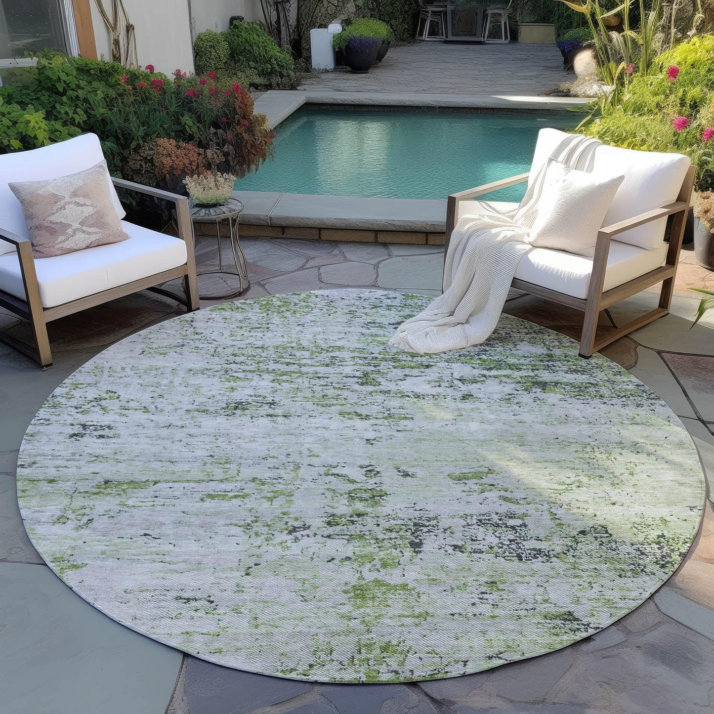 Galora Aloe Washable Indoor-Outdoor Rug