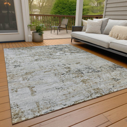 Galora Brown Washable Indoor-Outdoor Rug