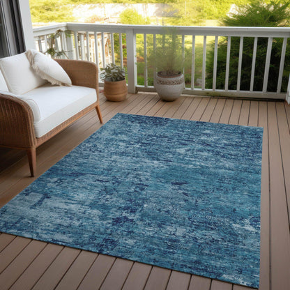 Galora Denim Washable Indoor-Outdoor Rug