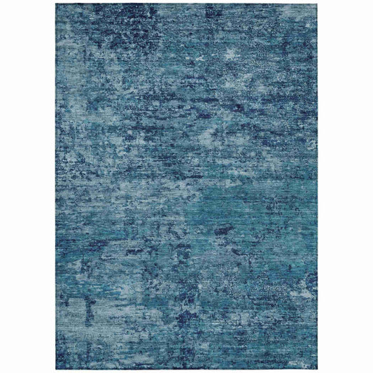 Galora Denim Washable Indoor-Outdoor Rug