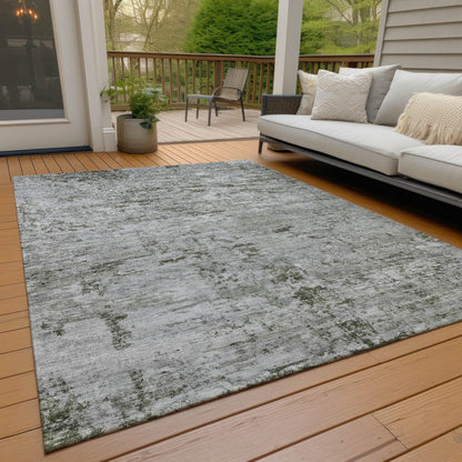 Galora Gray Washable Indoor-Outdoor Rug
