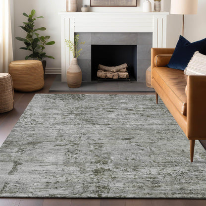 Galora Gray Washable Indoor-Outdoor Rug