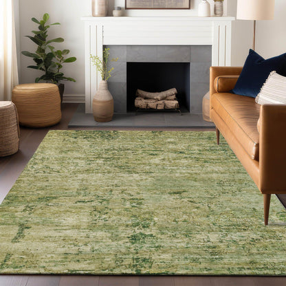 Galora Green Washable Indoor-Outdoor Rug