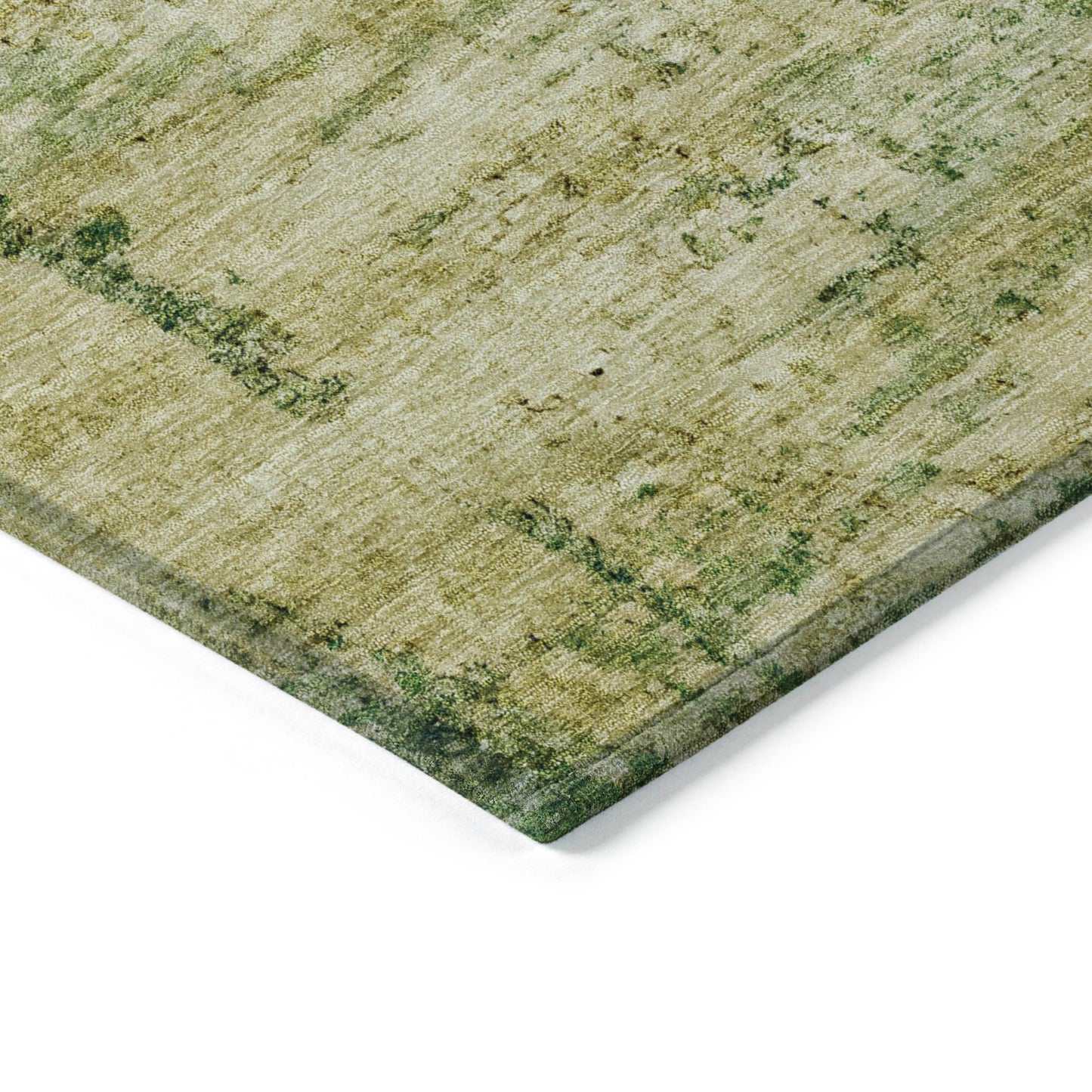 Galora Green Washable Indoor-Outdoor Rug