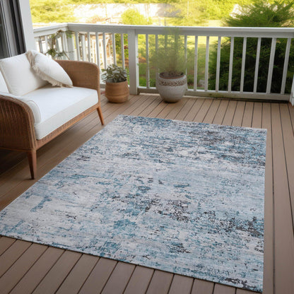 Galora Sky Washable Indoor-Outdoor Rug