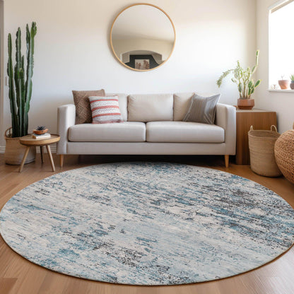 Galora Sky Washable Indoor-Outdoor Rug