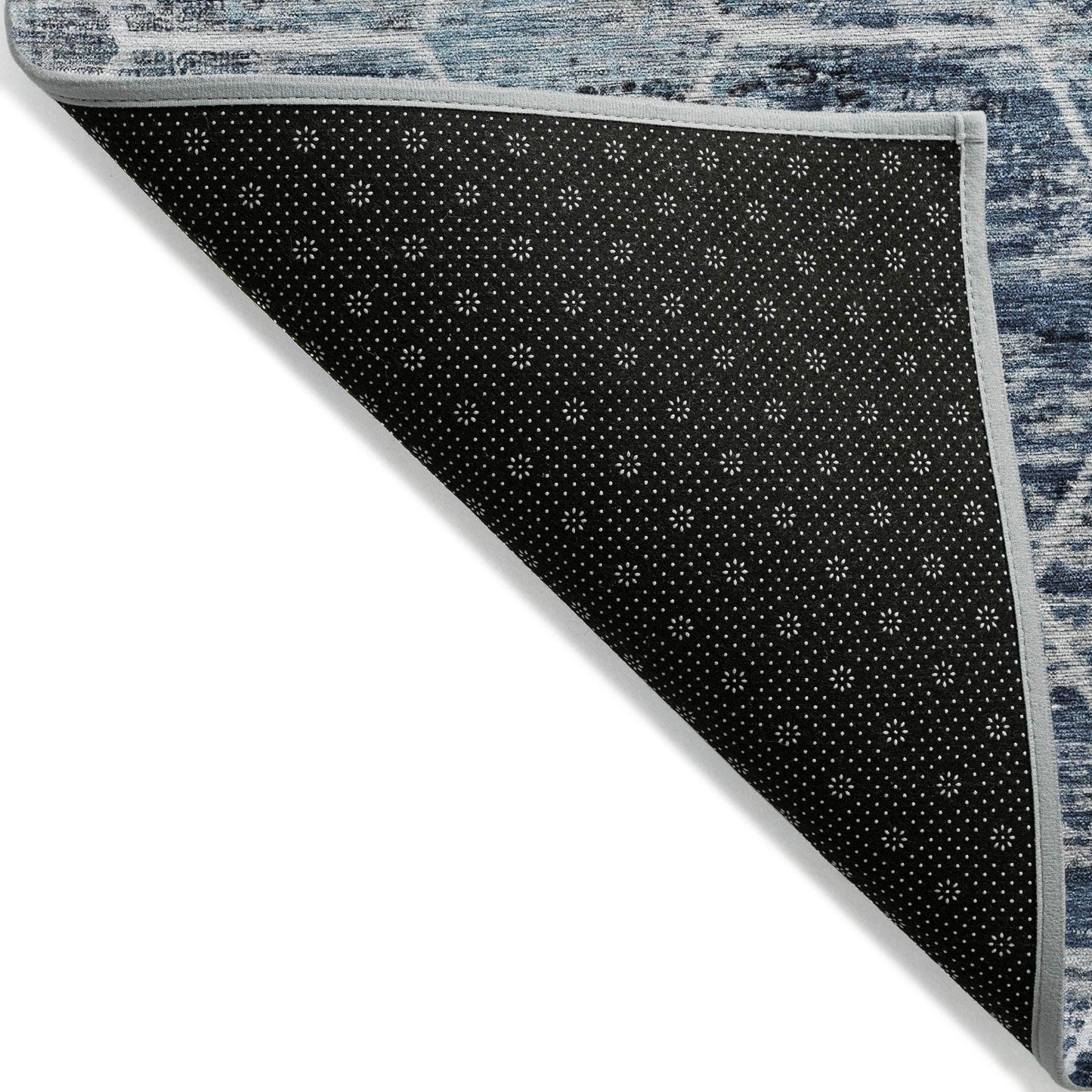 Galyn Blue Washable Indoor-Outdoor Rug