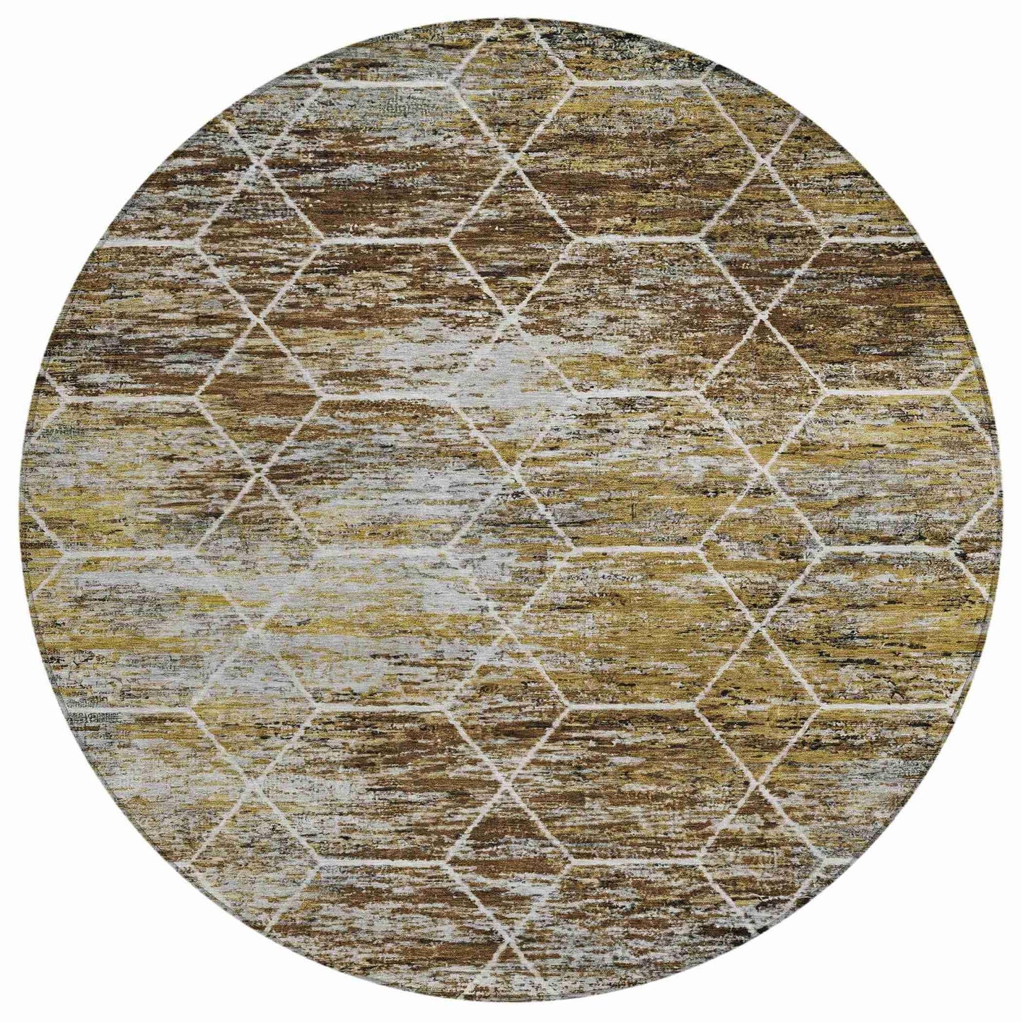 Galyn Brown Washable Indoor-Outdoor Rug