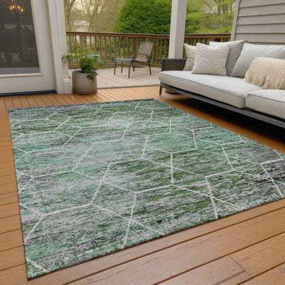 Galyn Green Washable Indoor-Outdoor Rug