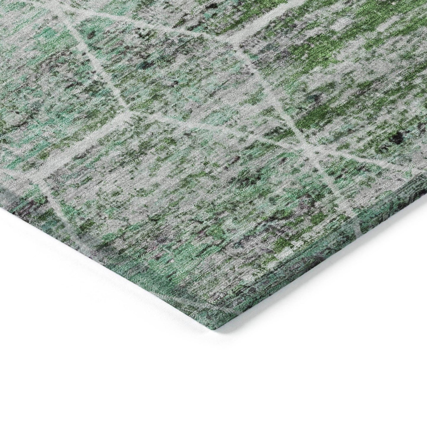 Galyn Green Washable Indoor-Outdoor Rug