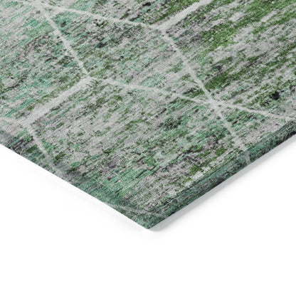 Galyn Green Washable Indoor-Outdoor Rug
