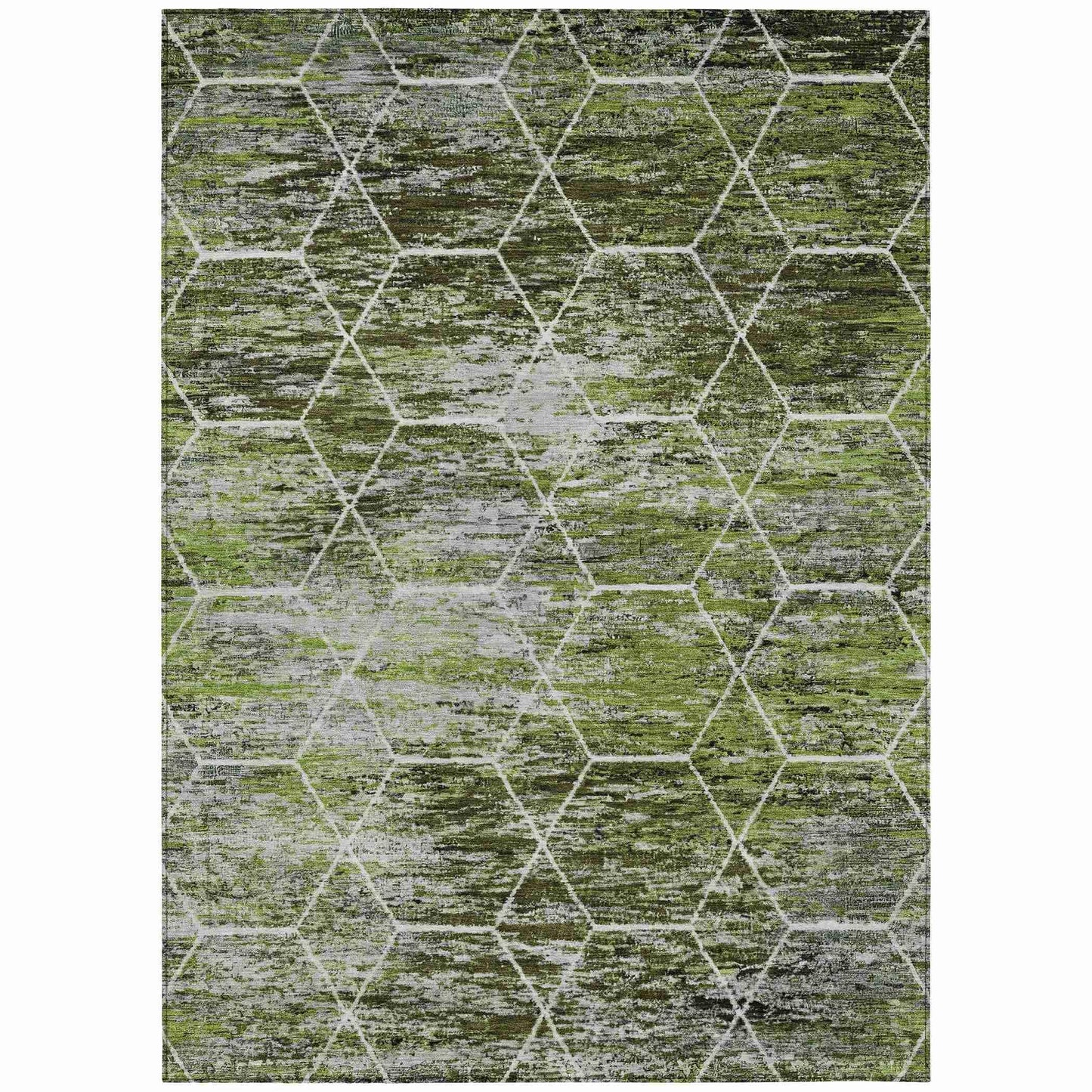Galyn Olive Washable Indoor-Outdoor Rug