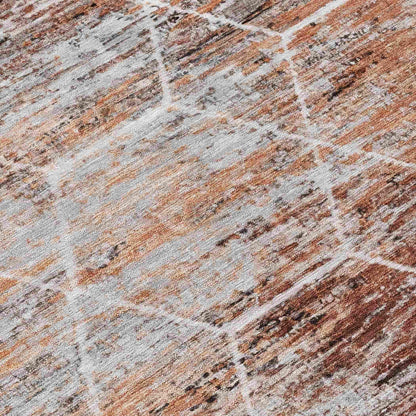 Galyn Paprika Washable Indoor-Outdoor Rug