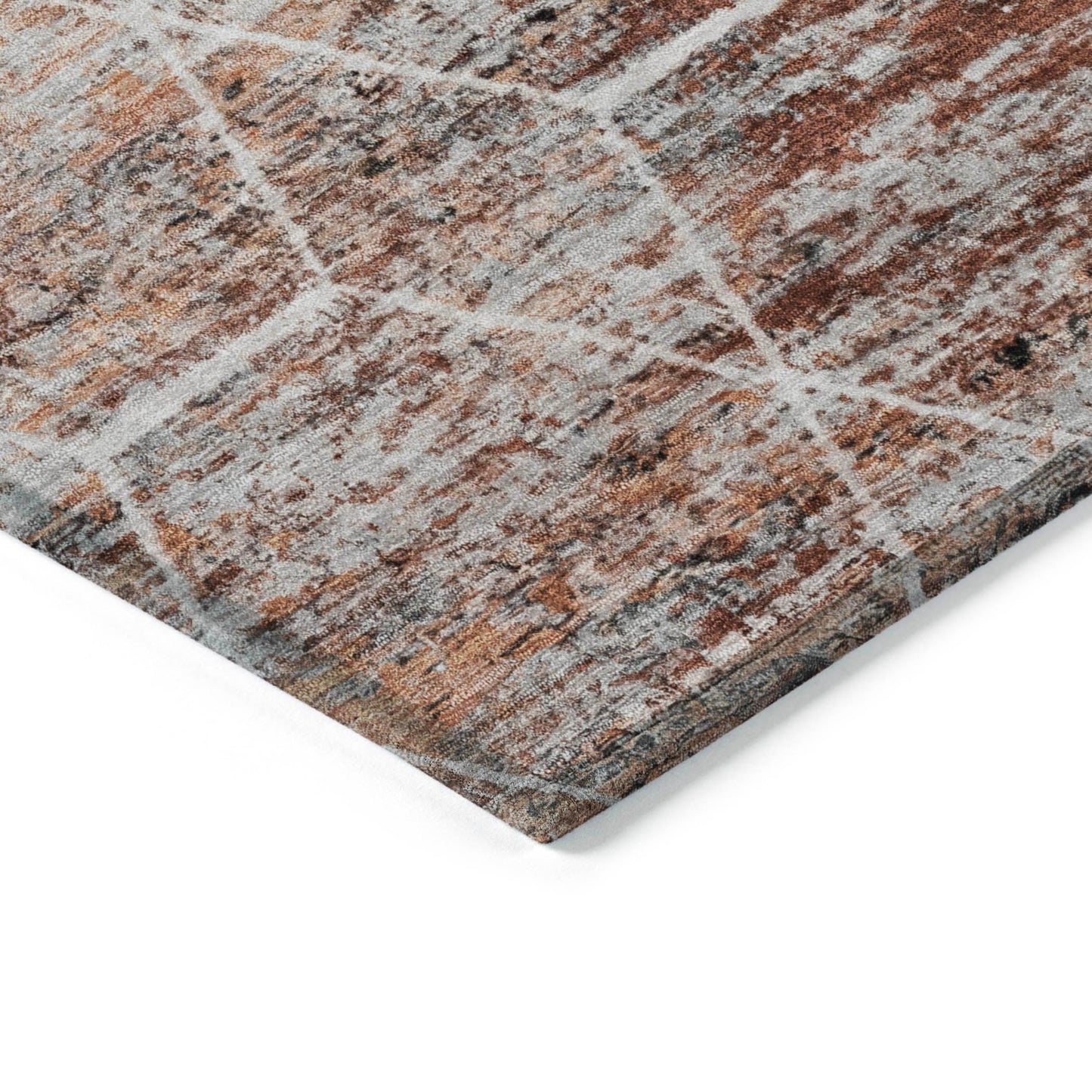 Galyn Paprika Washable Indoor-Outdoor Rug