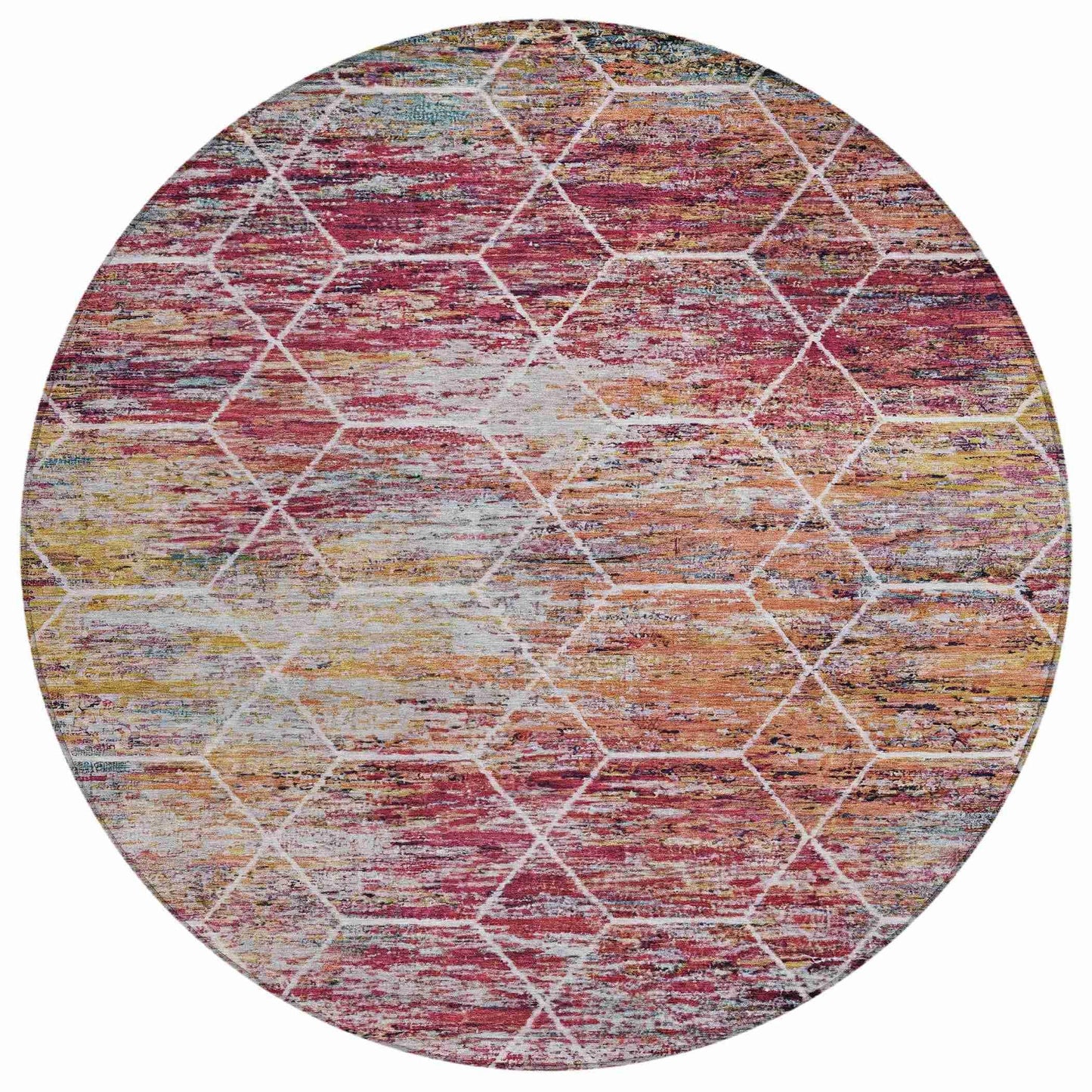 Galyn Pink Washable Indoor-Outdoor Rug