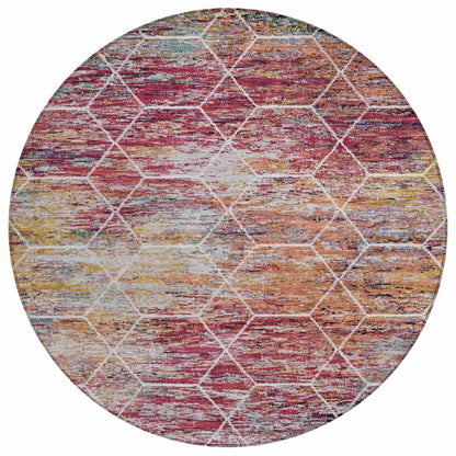Galyn Pink Washable Indoor-Outdoor Rug