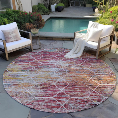 Galyn Pink Washable Indoor-Outdoor Rug