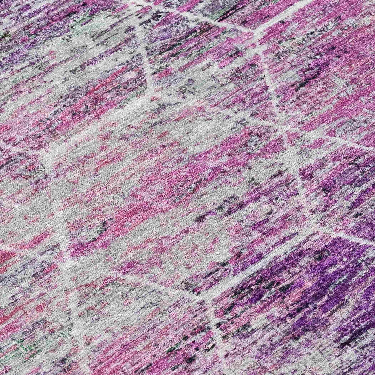 Galyn Purple Washable Indoor-Outdoor Rug