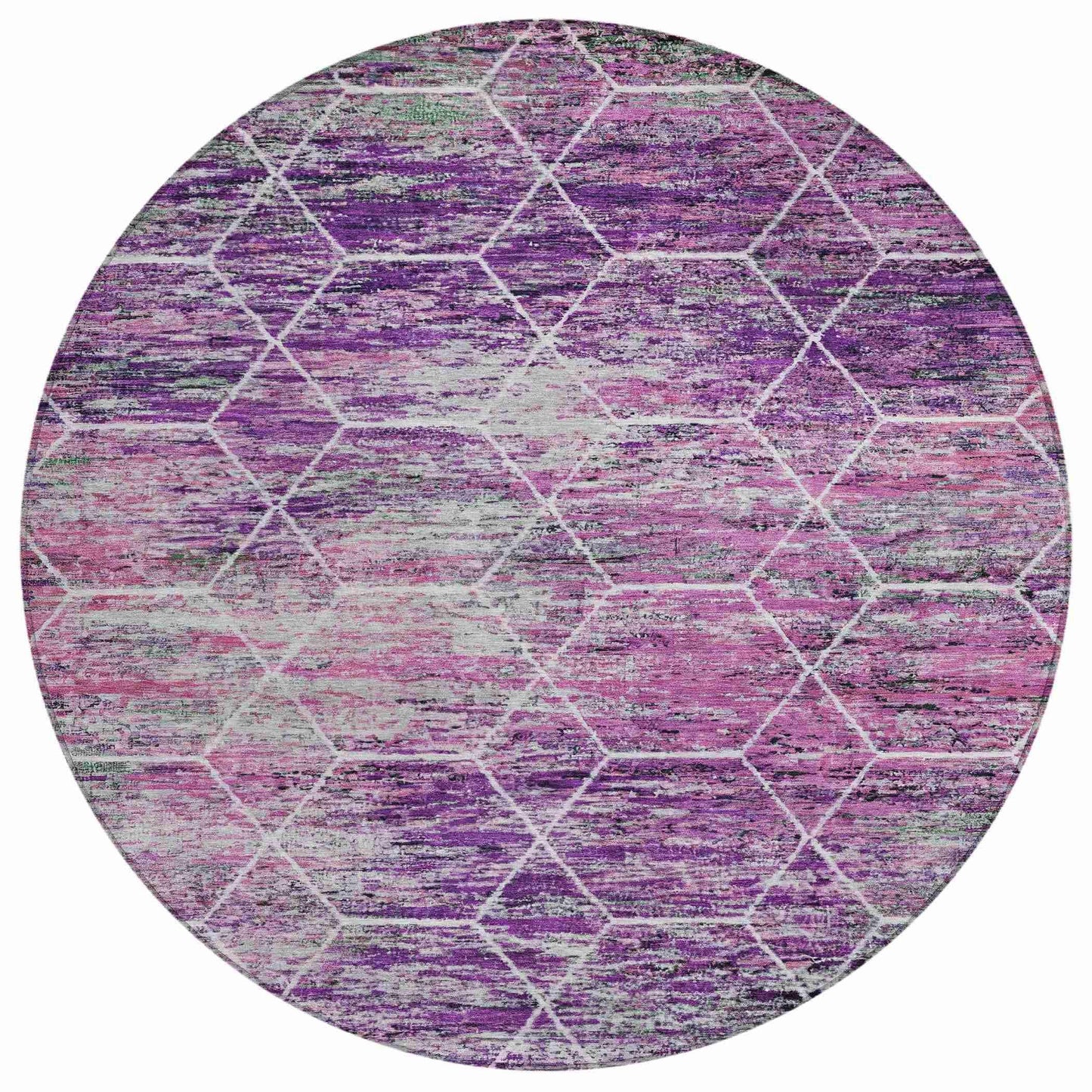 Galyn Purple Washable Indoor-Outdoor Rug